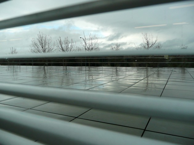 Día gris y lluvioso sobre Madrid. 30 Diciembre 2009