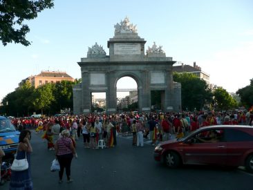 El antes en Puerta de Toledo, sobre las 20h