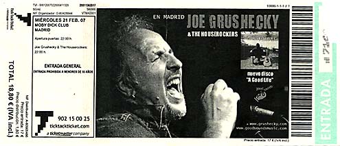 Entrada Joe Grushecky 2007