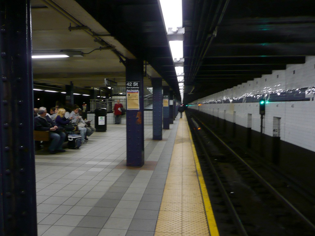 New York Subway. 8 Ave 42 St