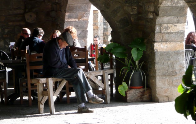 Plaza de Aínsa. Huesca