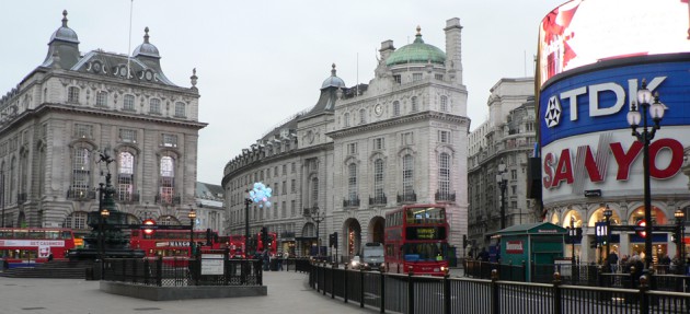 Piccadilly Circus, Londres. Diciembre 2007