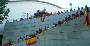 Las escaleras de la Biblioteca de Puerta Toledo