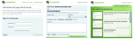 Evernote Site Memory