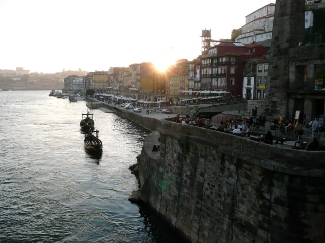 Vista de la Ribeira desde el puente Luiz I