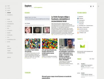 Feedly en el navegador